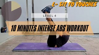 10 MINUTES INTENSE ABS WORKOUT  LEVEL 4  SIXPACK GUARANTEED  BAKAR LEMAK PERUT  LEMAK TO LEAN [upl. by Ellie456]