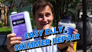 How to Fix a Cracked Pool Skimmer Yourself [upl. by Mcnamee]