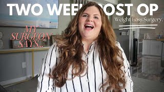 Two Week Post Op Update and Weigh In after Weight Loss Surgery Duodenal Switch  April Lauren [upl. by Ahsataj564]