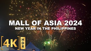 2024 Fireworks Show at SM Mall of Asia  New Year 2024 Philippines [upl. by Dailey113]