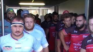 Rugby Espoirs RCT Toulon vs Aviron Bayonnais Entrée des Equipes Toulon Live TV 20172018 [upl. by Wilscam]