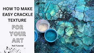 How to make easy crackle texture [upl. by Ramej]