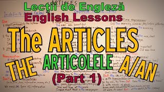 Lectii Engleza Video  ARTICLES Articolele in engleza  part 1  English Video Lessons [upl. by Ilecara]