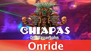 Phantasialand Chiapas  DIE Wasserbahn  onride with music [upl. by Hallee]