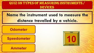 Quiz on types of measuring instruments  Devices  Let’s Give A Try [upl. by Atiuqel]