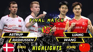 Amazing 🔴 LiangWang vs AstrupRasmussen Trowback Final badminton [upl. by Ahsi]