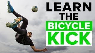 BICYCLE KICK TUTORIAL  Master these football skills [upl. by Einaffit]