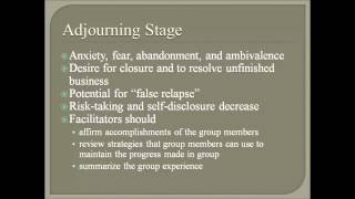 Stages of Group Counseling [upl. by Marthe]