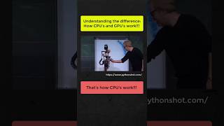 CPU vs GPU pythonshot ai cpu gpu machinelearning shorts [upl. by Odelle]