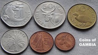 Gambian Dalasi amp Bututs Coins  Complete set  Gambia  Africa [upl. by Zaremski]