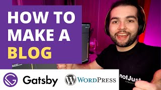 How to Build a Blog with GatsbyJS and Wordpress JAMstack Tutorial [upl. by Pleasant901]