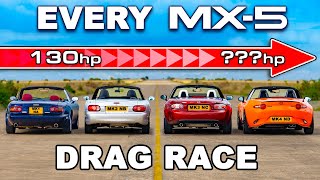 Mazda MX5 Miata Generations DRAG RACE [upl. by Veta]