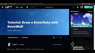 Attempting the snowflake tutorial on DeviantArt [upl. by Nanam603]