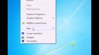 How to create a new file on the desktop in Windows 7 [upl. by Collis838]