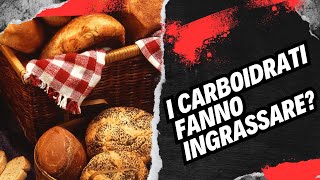 FALSO MITO  i CARBOIDRATI fanno INGRASSARE [upl. by Nosraep]