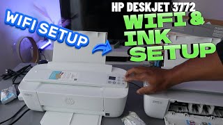 How To Do WIFI Set up for HP DESKJET 3772 All In One Printer [upl. by Anera248]