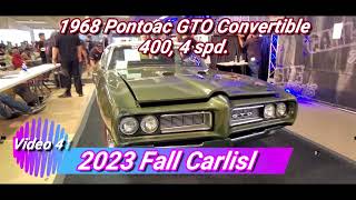 1968 Pontiac GTO Conv 400 4spd 2023 Fall Carlisle Auction Video 41 [upl. by Zalucki]