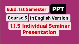 BEd First Semester Individual Seminar Presentation Practicum  PPT  Reader Response Theory [upl. by Euv]