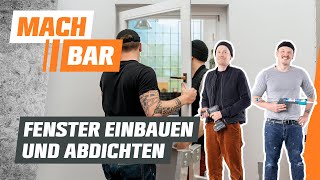 Fenster einbauen und abdichten  OBI [upl. by Axela67]