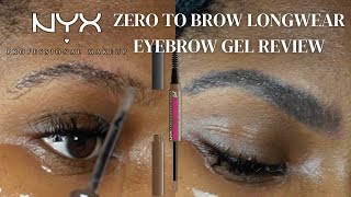 WATERPROOF  NYX Longwear Eyebrow Gel on Oily Skin  Thin Brows [upl. by Soulier]