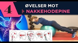 4 Øvelser mot Nakkehodepine [upl. by Asyal458]