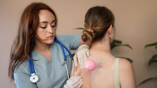 ASMR Spine Exam Skin Pulling Cupping amp Pressure for Neck amp Back Pain  Soft Spoken Real Person [upl. by Pavyer]