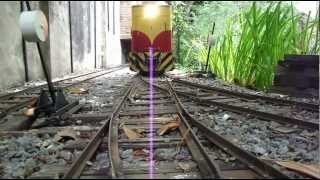 Rideon backyard railroad 10  Locomotive sound [upl. by Miquela]