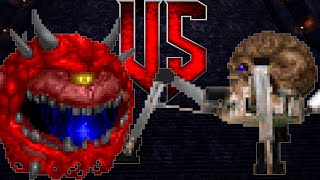 Cacodemon vs Arachnoton  BRUTAL DOOM Monster Infighting  Full HD NPC Battles [upl. by Binnings]