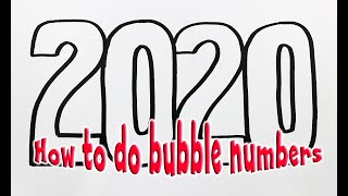 Bubble Numbers for 2020 Project [upl. by Lucretia]