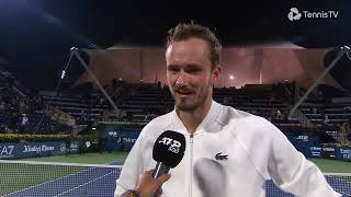 Daniil Medvedev  R2 PostMatch Interview  2024 Dubai Duty Free Tennis Championships [upl. by Selig]