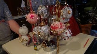 HOW TO MAKE HEIRLOOM CHRISTMAS ORNAMENTS WITH JEWELRY [upl. by Eiro]