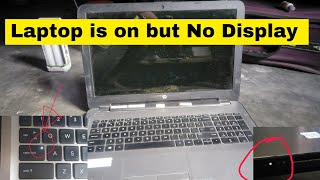 NO display Laptop is on but Display is Blank only black Caps lock light blinking Indicator on [upl. by Antonetta]