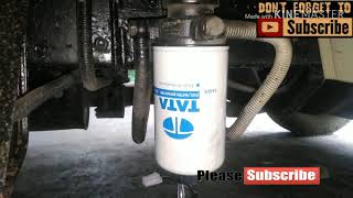 TATA BS III 407 Diesel Filter Changing [upl. by Duahsar]