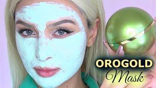 OROGOLD 24K Collagen amp Seaweed Mask Review  DEMO [upl. by Armbruster531]