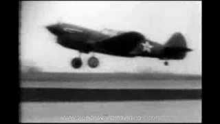 Curtiss P40 fighter sets speed record  661 mph 1942 [upl. by Gitel888]