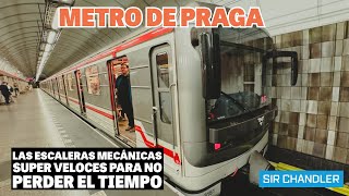 🚇 METRO DE PRAGA 🇨🇿  TÚNELES MUY PROFUNDOS [upl. by Atnahs]