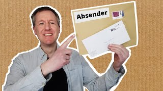 Absender auf Briefumschlag Niemals unten in die Ecke schreiben [upl. by Harhay]