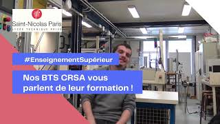 Le BTS Conception et Réalisation de Systèmes Automatiques CRSA  Lycée Saint Nicolas [upl. by Lilak500]