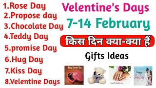 Valentines Day Dates  Valentine Week List Dates celebrate 2024 Valentine Week and Month 2024 [upl. by Innos]