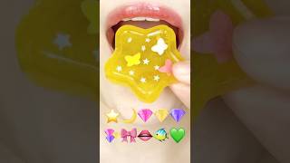 ASMR KOHAKUTO EMOJI FOOD ⭐️🌙💎💎💎🎀👄🐠💚 코하쿠토 이모지 먹방 sped up [upl. by Sankey]