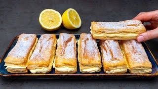 You will do it daily Delicious dessert of puff pastry and a lemon [upl. by Zacherie]