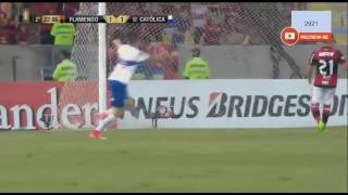 Gol de Santiago Silva  Flamengo 1 x 1 Universidad Catolica  Copa Libertadores [upl. by Reste]