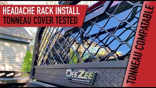 DeeZee Headache Rack Install  TONNEAU COVER COMPATIBLE [upl. by Yrdua141]