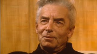 Why Karajan conducts with closed eyes  Karajan  Interview 27121977 [upl. by Neelahtak]