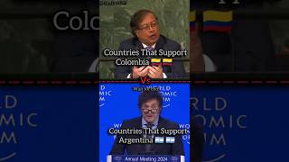 Countries That Support Colombia Vs Argentina shorts trendingshorts [upl. by Hars]