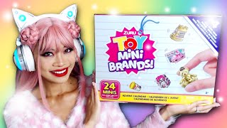 OPENING A TOY MINI BRANDS ADVENT CALENDAR minibrands unboxing adventcalendar [upl. by Lanna]