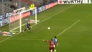 gol di Francesco Totti in SampdoriaRoma 14 da posizione quasi impossibile [upl. by Marlo499]