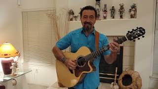 Haba Na Haba T Emmanuel on a Pimentel New Mexico Music Hall of Fame Steel String Guitar [upl. by Nodnal]