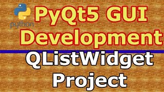 PyQt5 Simple Project With QListWidget  Python GUI [upl. by Yttocs]