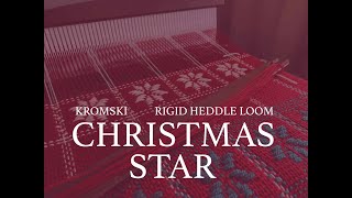 Christmas Star pattern for rigid heddle loom [upl. by Nawiat]